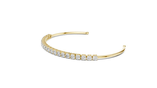 Round Bangle Lab Grown Diamond Bracelet
