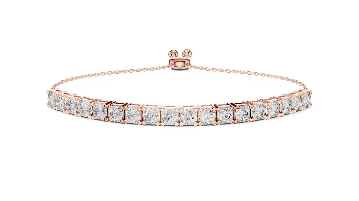 Round Tennis Lab Grown Diamond Bracelet