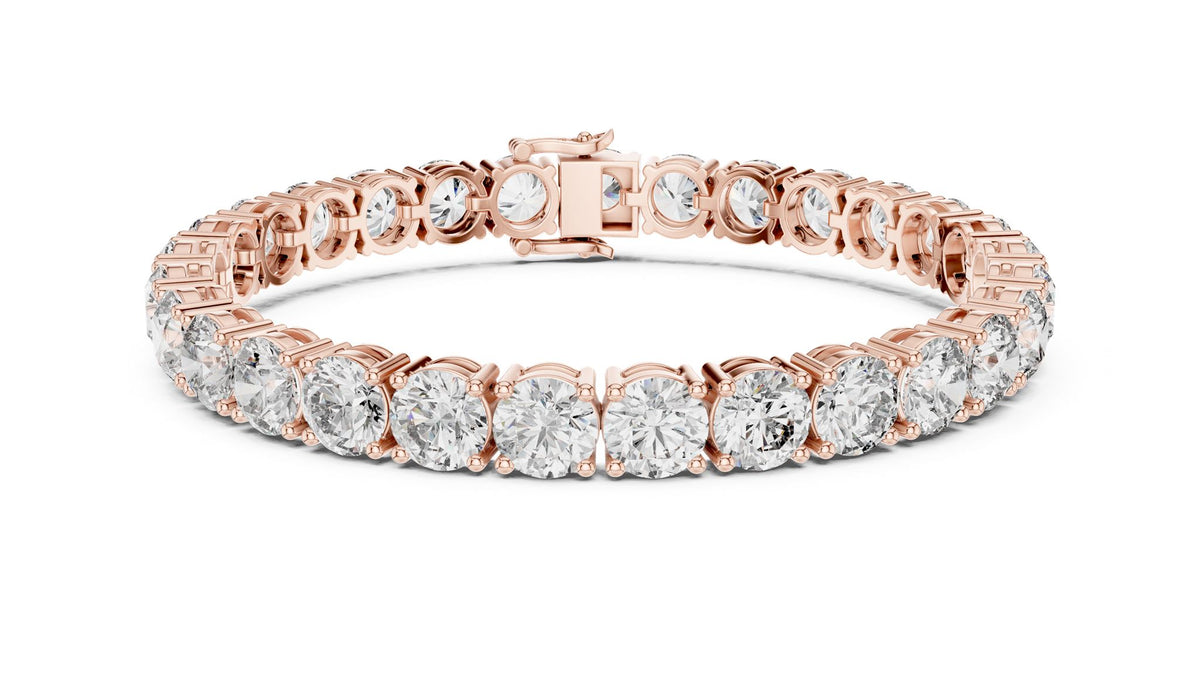 Round Tennis Lab Grown Diamond Bracelet