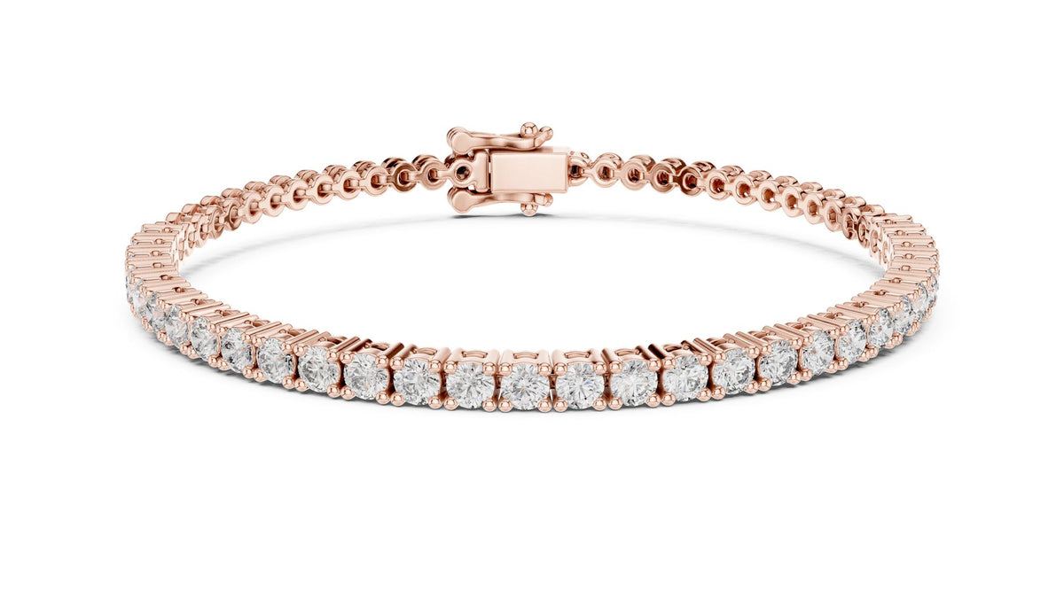 Round Tennis Lab Grown Diamond Bracelet