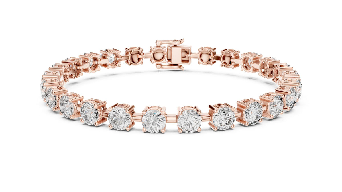 Round Tennis Lab Grown Diamond Bracelet