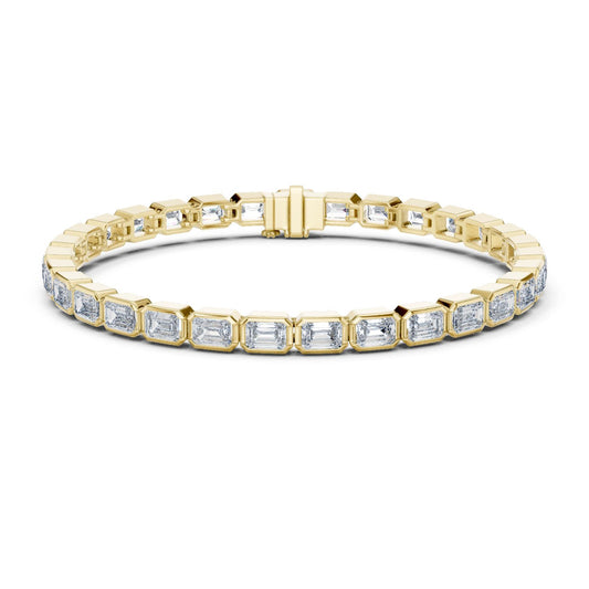 Emerald Tennis Lab Grown Diamond Bracelet
