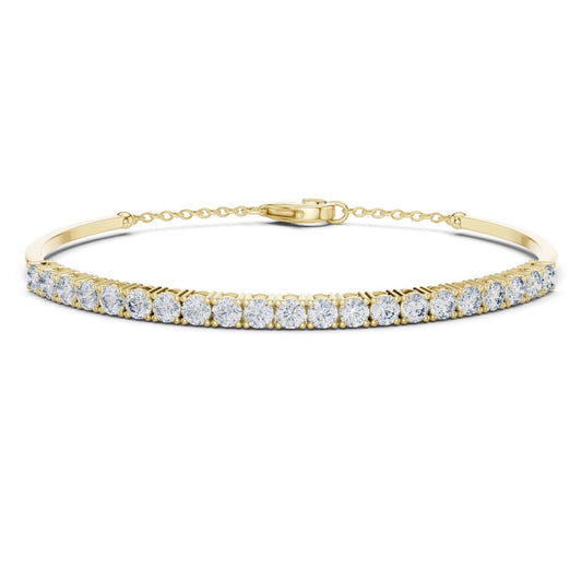 Round Bangle Lab Grown Diamond Bracelet
