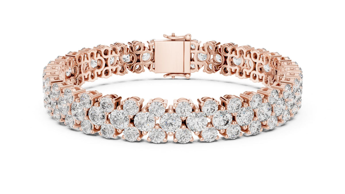 Round Tennis Lab Grown Diamond Bracelet