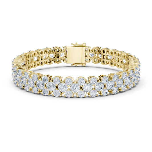 Round Tennis Lab Grown Diamond Bracelet