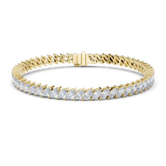 Marquise Tennis Lab Grown Diamond Bracelet