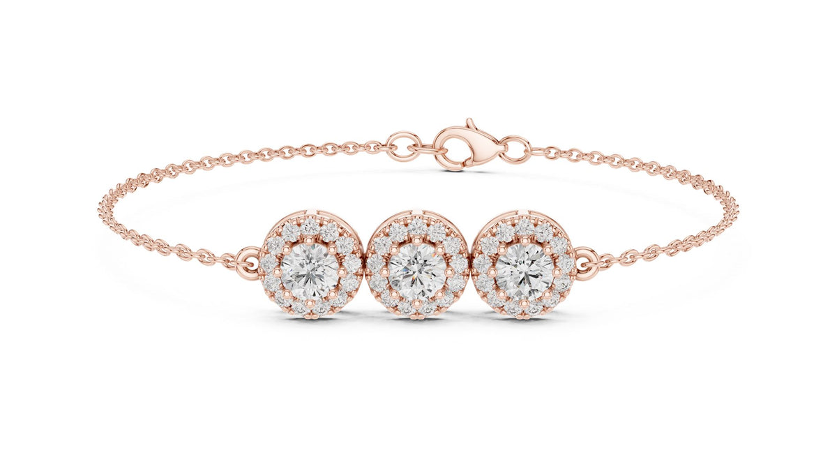 Round Chain Lab Grown Diamond Bracelet