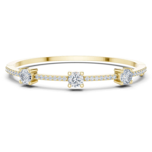 Round Bangle Lab Grown Diamond Bracelet