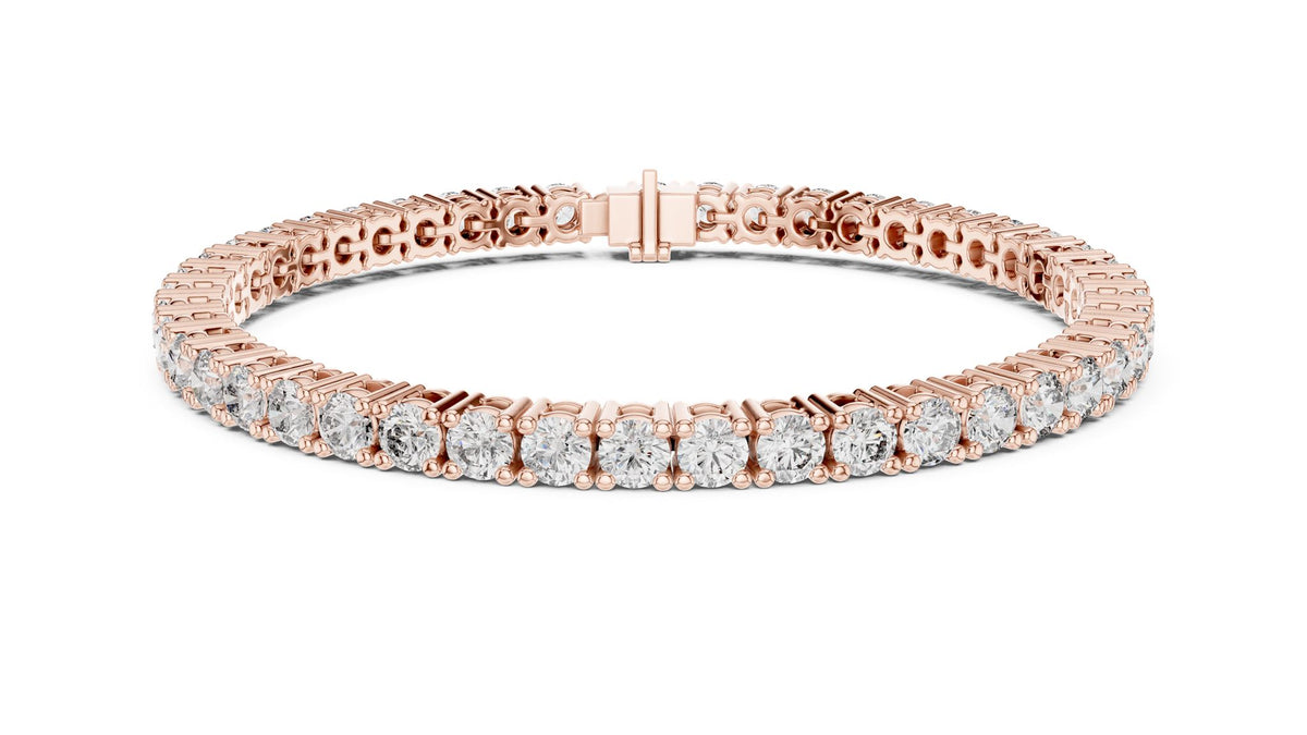 Round Tennis Lab Grown Diamond Bracelet