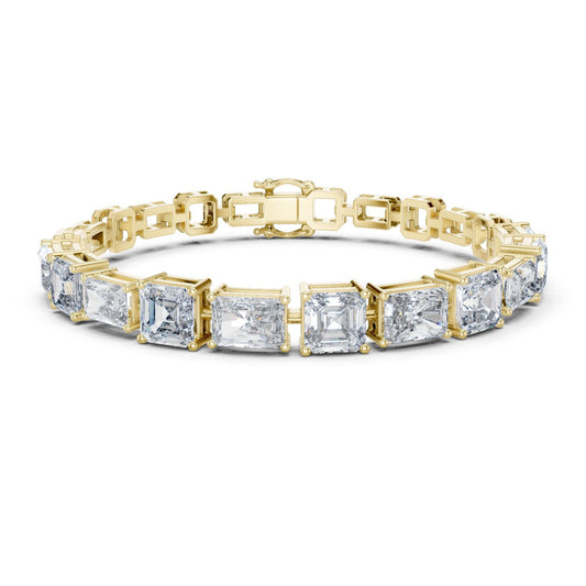 Emerald Tennis Lab Grown Diamond Bracelet