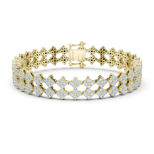 Round Cluster Lab Grown Diamond Bracelet