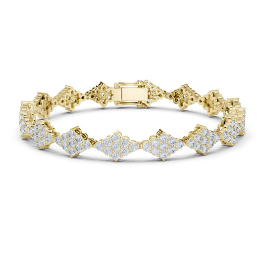 Round Cluster Lab Grown Diamond Bracelet