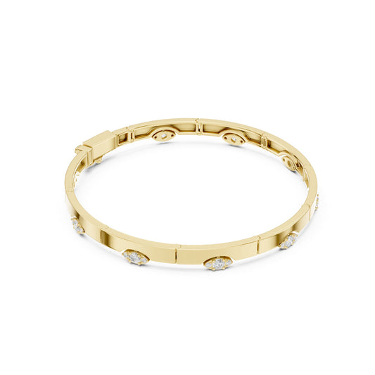 Marquise Bangle Lab Grown Diamond Bracelet