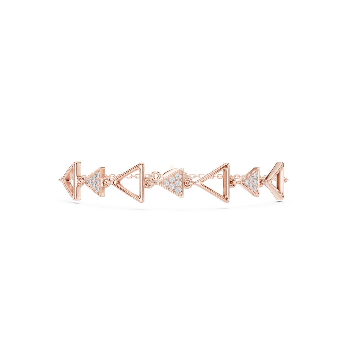 Round Link Lab Grown Diamond Bracelet