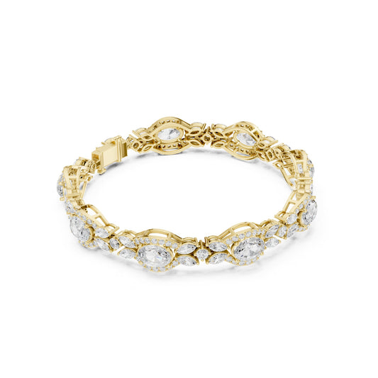 Oval Link Lab Grown Diamond Bracelet