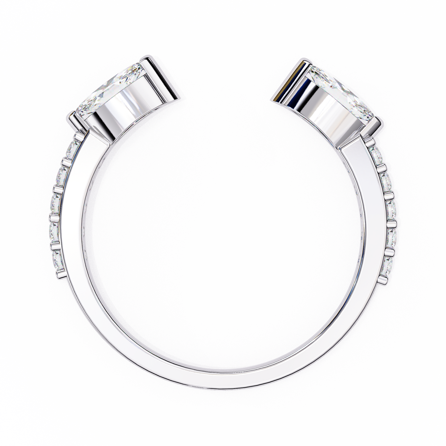 14K White Gold Lab Grown Diamond Band