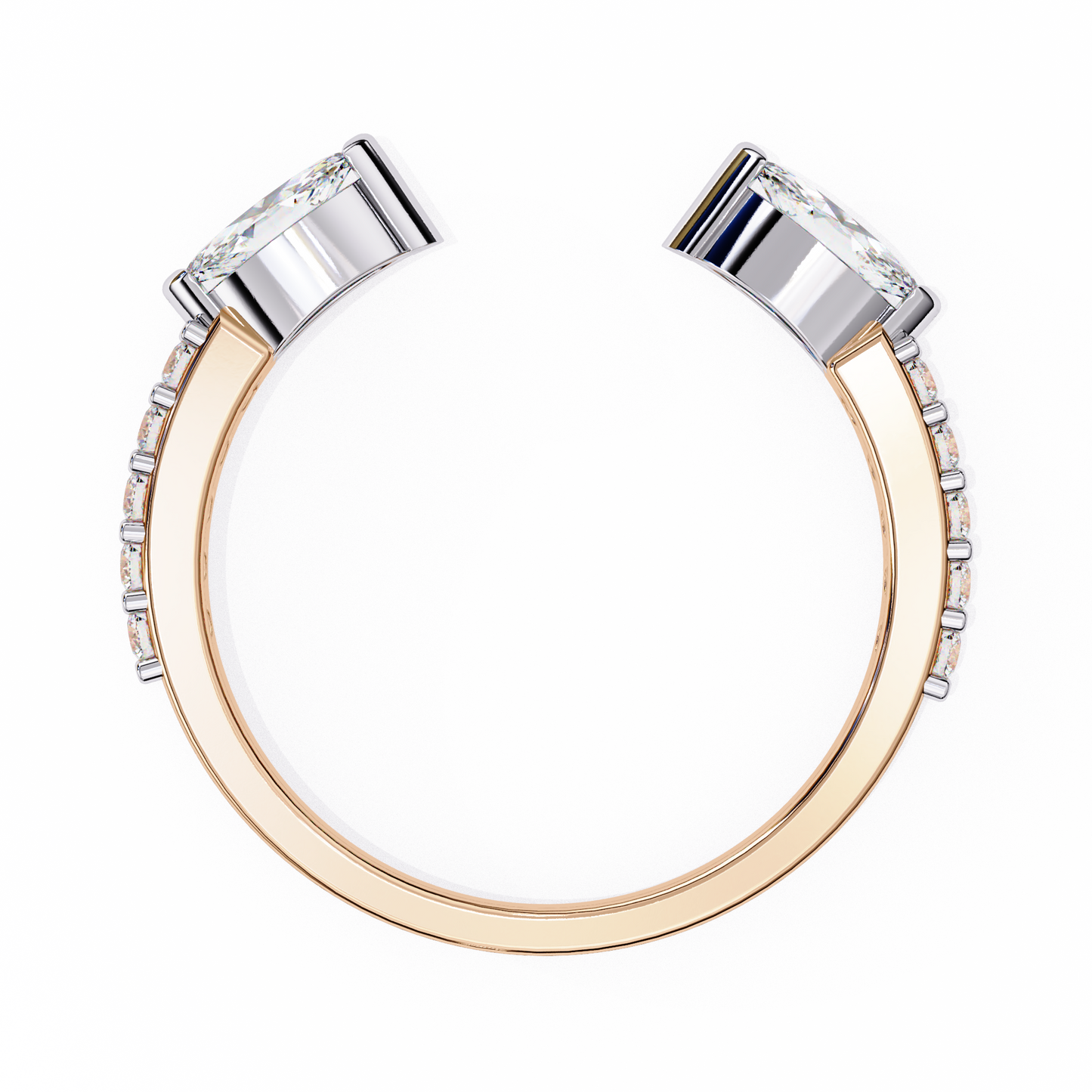 14K White Gold Lab Grown Diamond Band