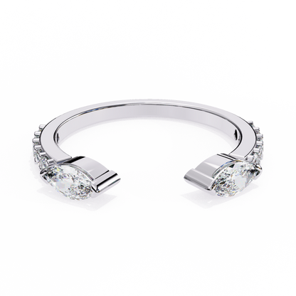 14K White Gold Lab Grown Diamond Band