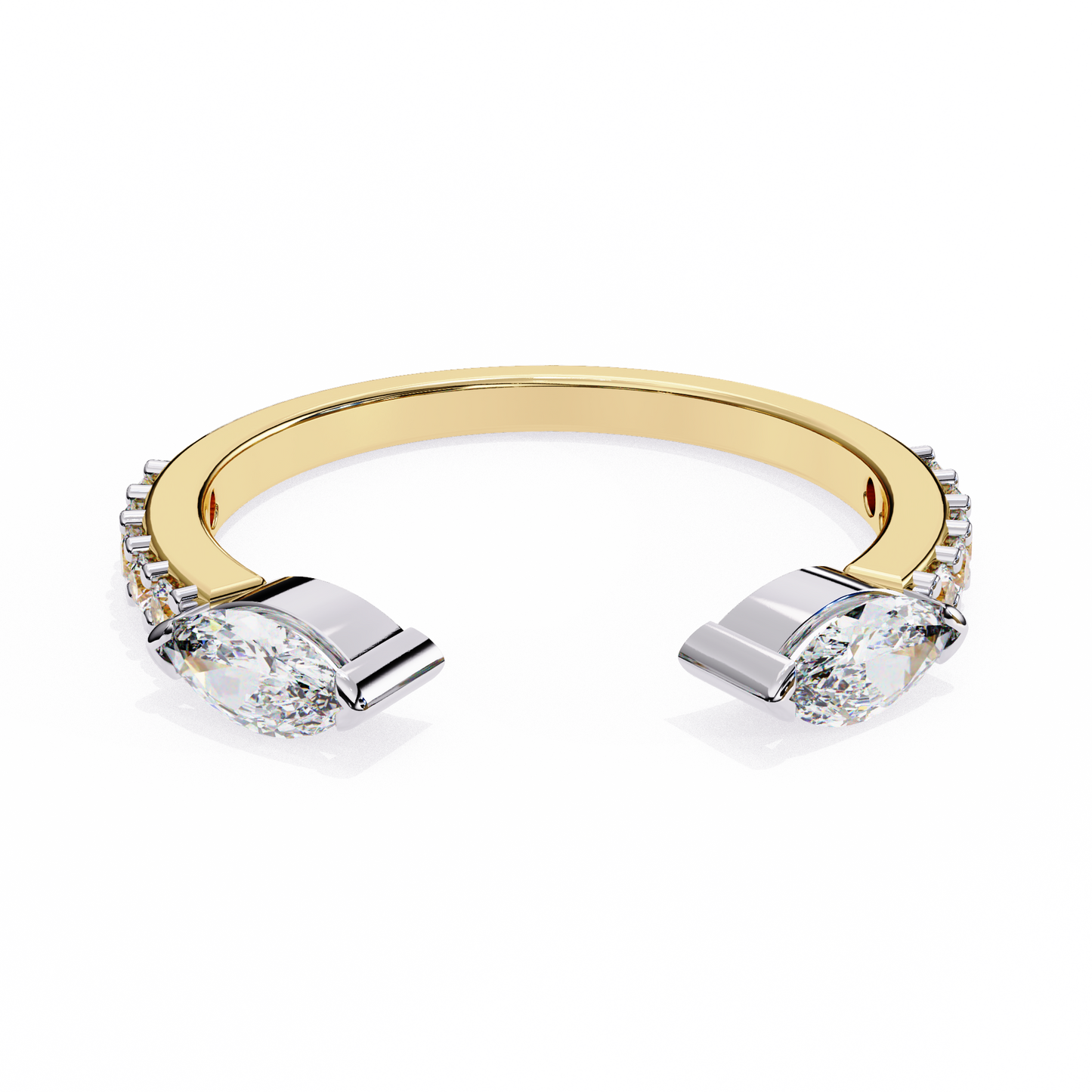 14K White Gold Lab Grown Diamond Band