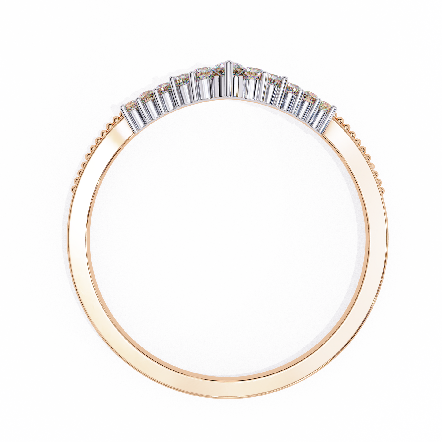 14K White Gold Lab Grown Diamond Band