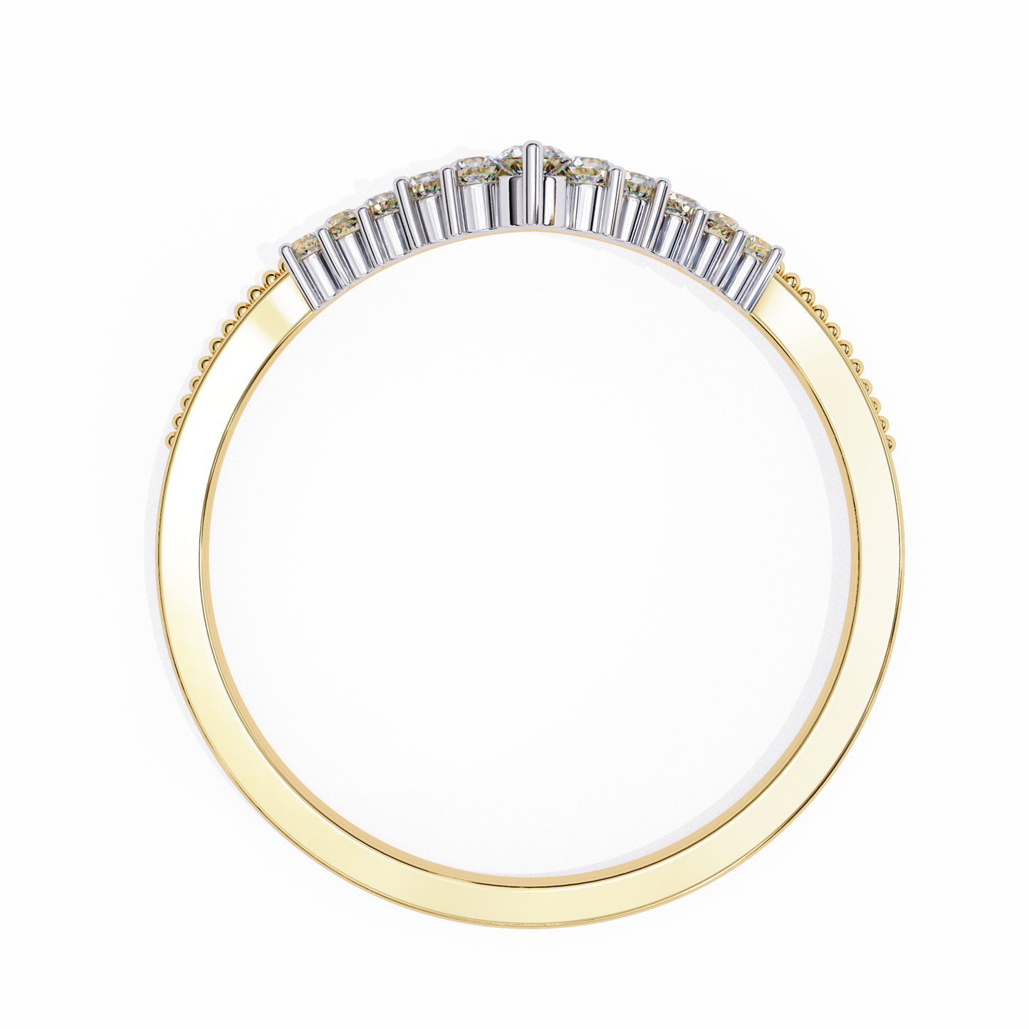 14K White Gold Lab Grown Diamond Band