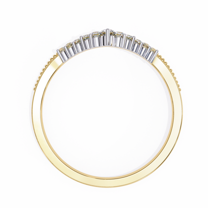 14K White Gold Lab Grown Diamond Band