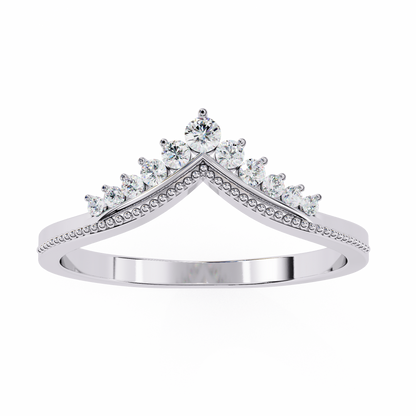 14K White Gold Lab Grown Diamond Band