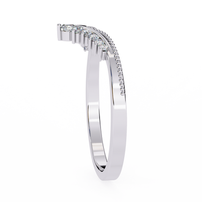 14K White Gold Lab Grown Diamond Band