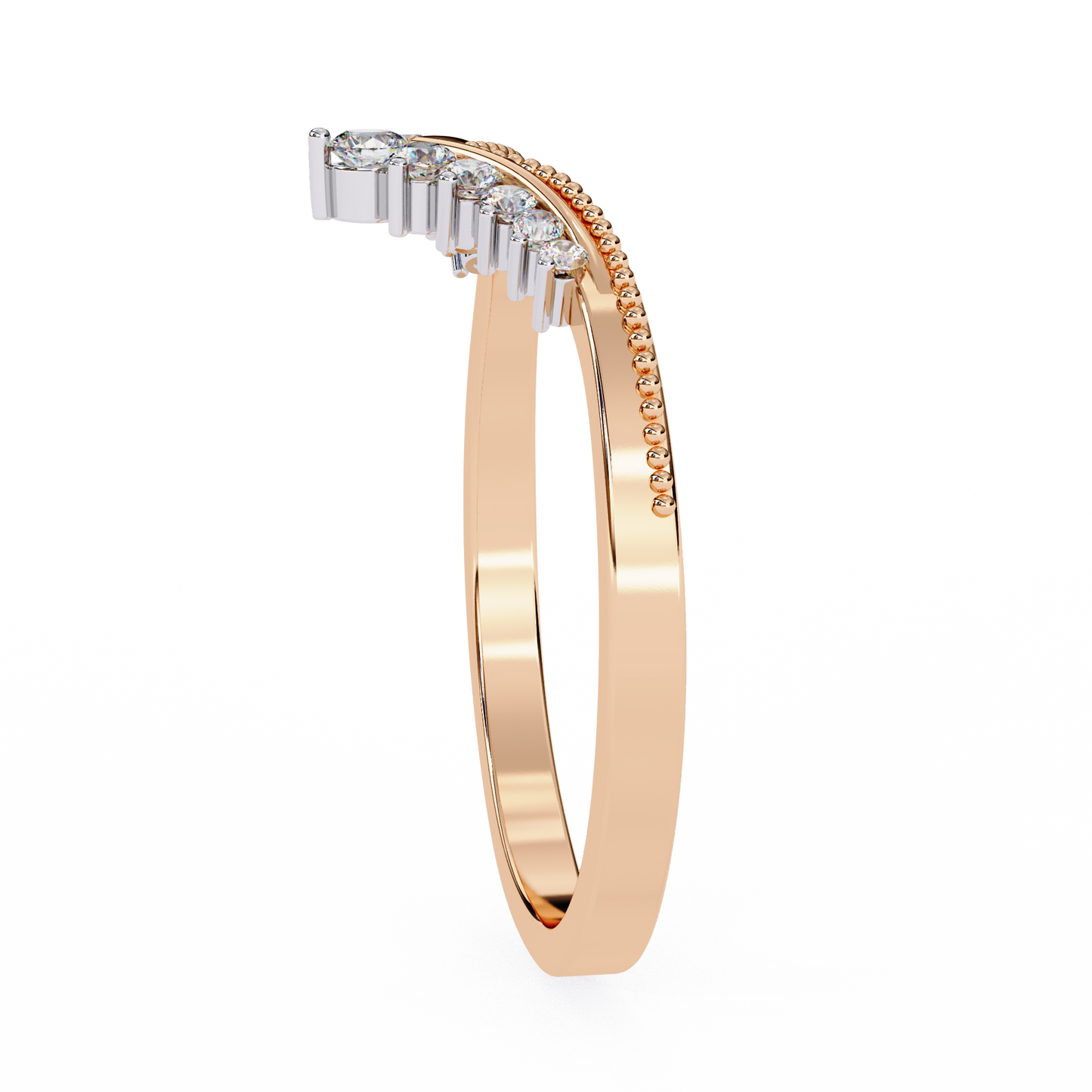 14K White Gold Lab Grown Diamond Band