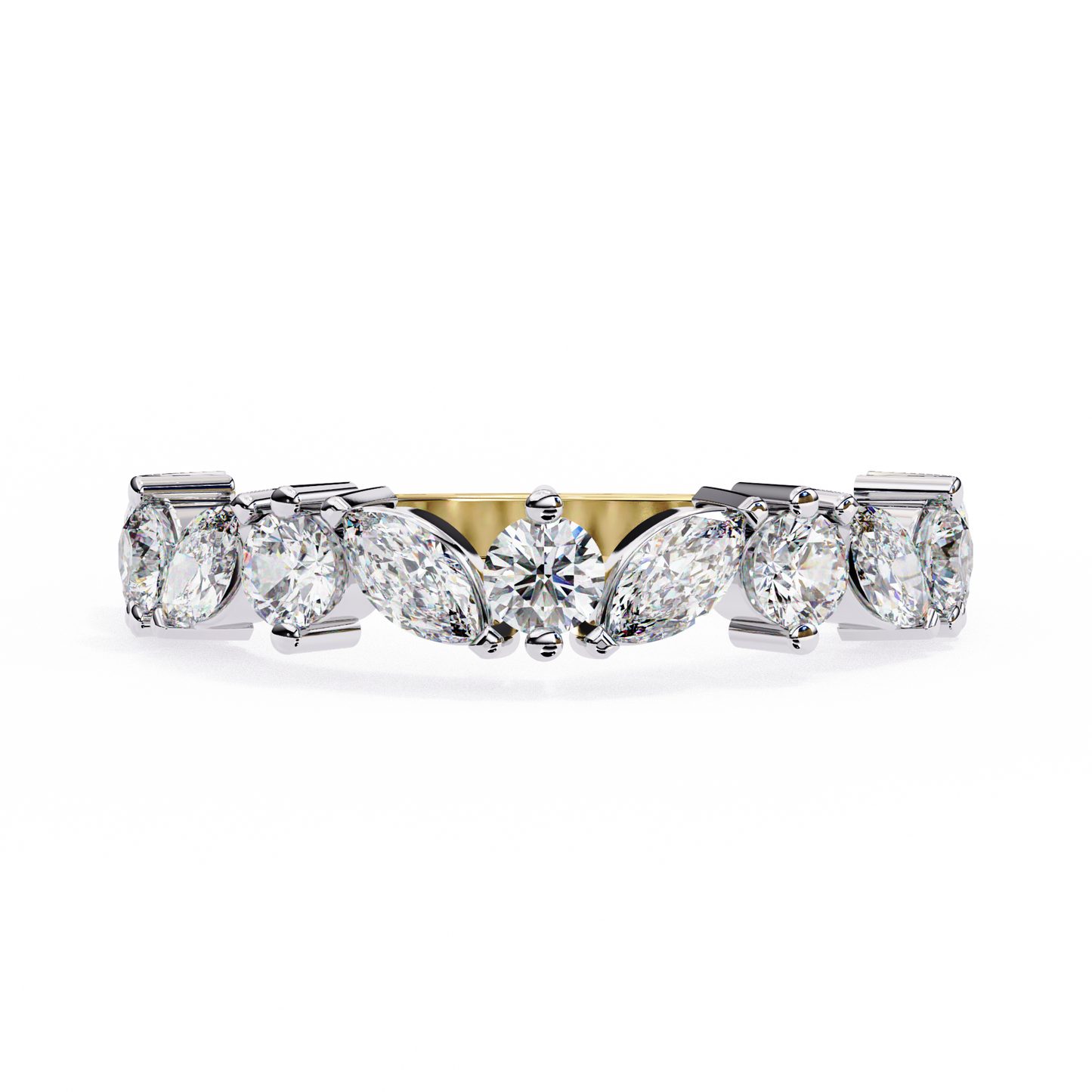 14K White Gold Lab Grown Diamond Band