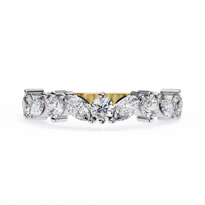 14K White Gold Lab Grown Diamond Band