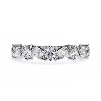 14K White Gold Lab Grown Diamond Band