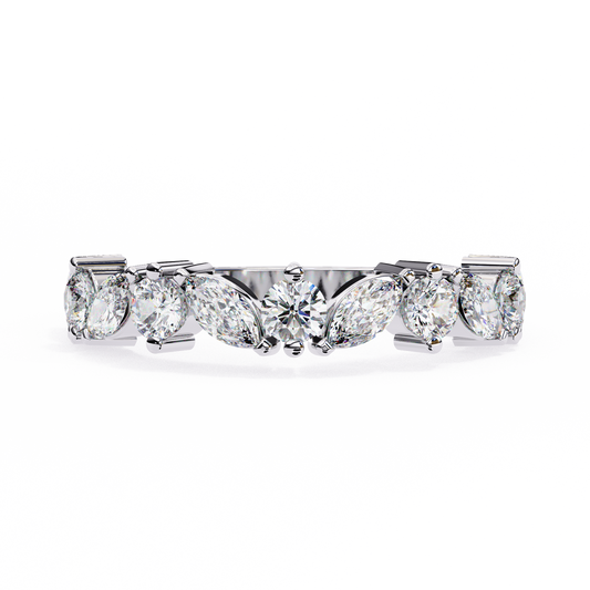 14K White Gold Lab Grown Diamond Band
