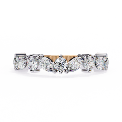 14K White Gold Lab Grown Diamond Band
