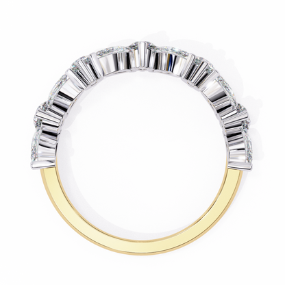 14K White Gold Lab Grown Diamond Band
