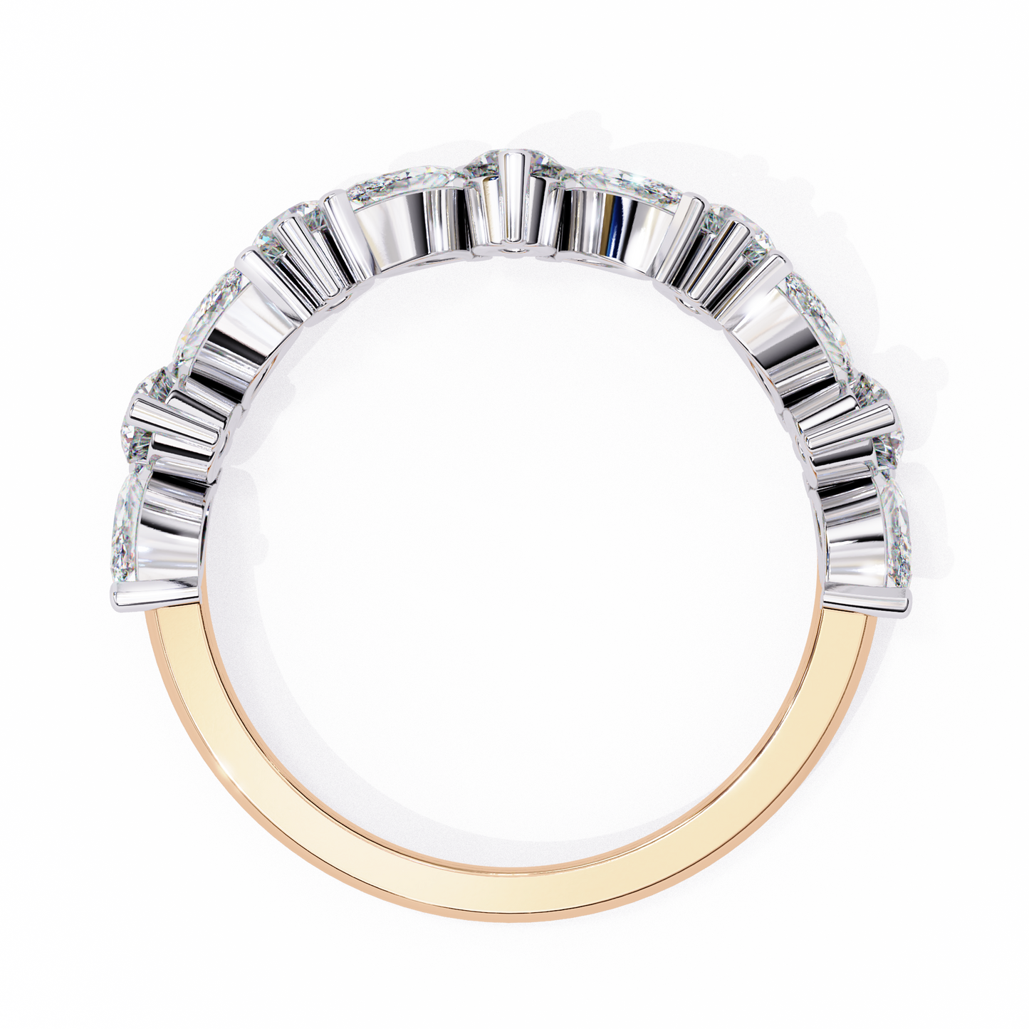 14K White Gold Lab Grown Diamond Band