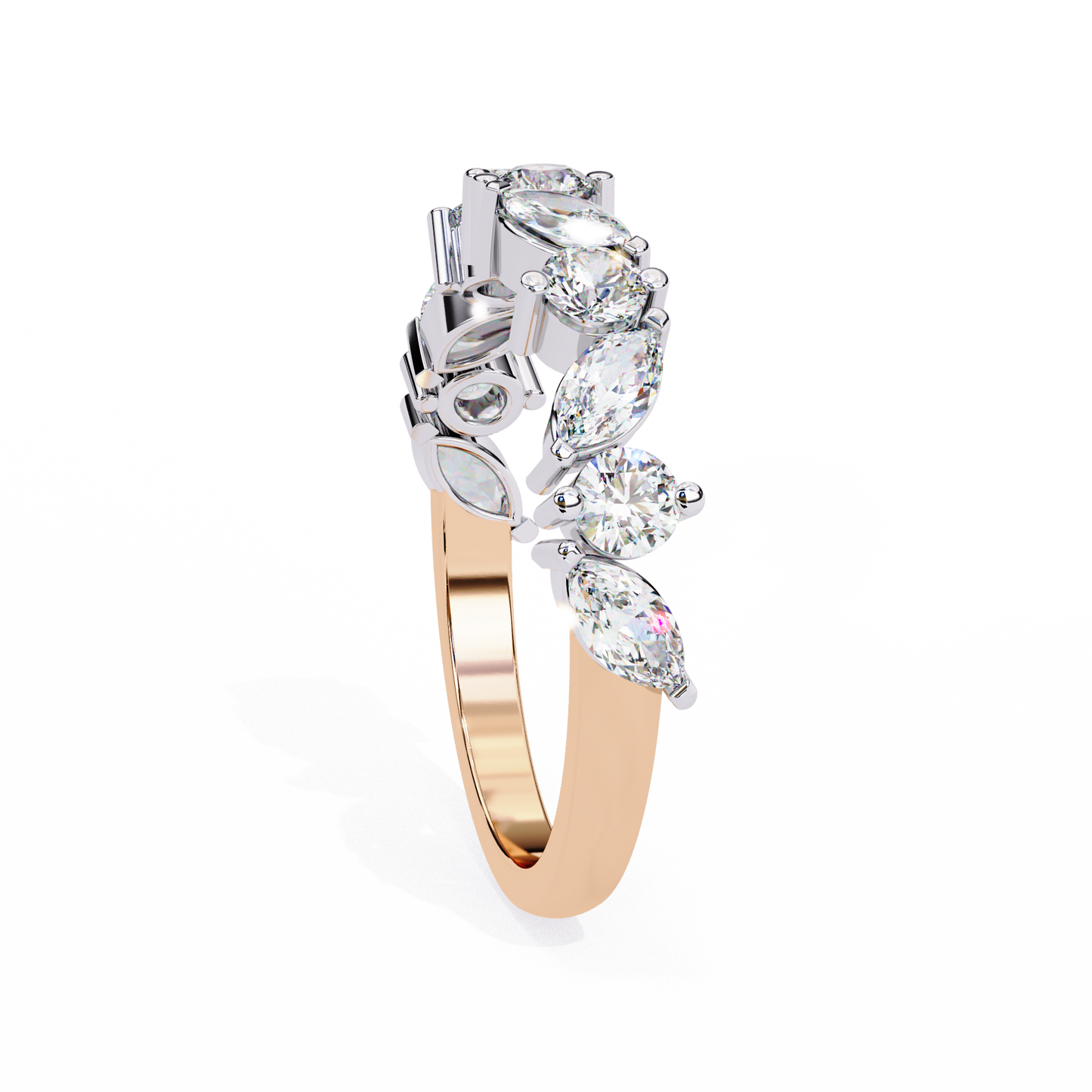 14K White Gold Lab Grown Diamond Band