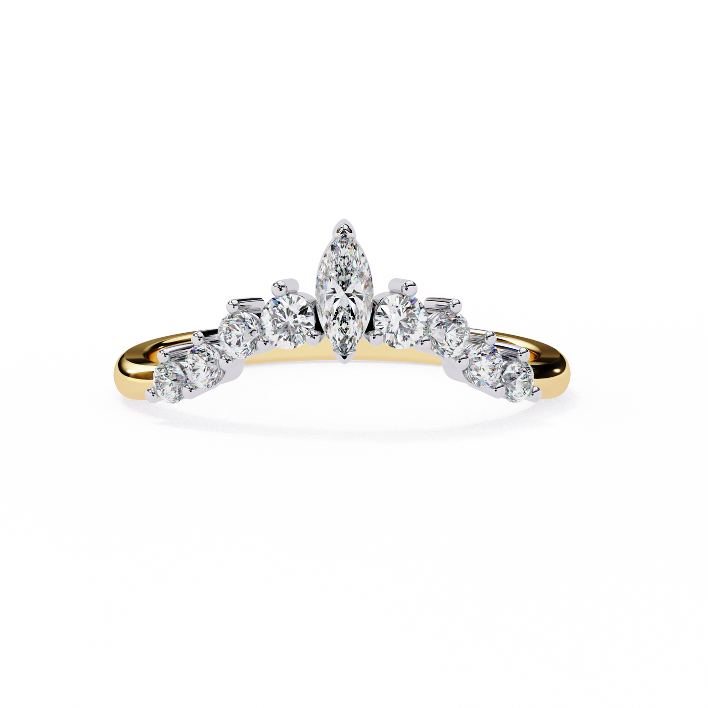 14K White Gold Lab Grown Diamond Band
