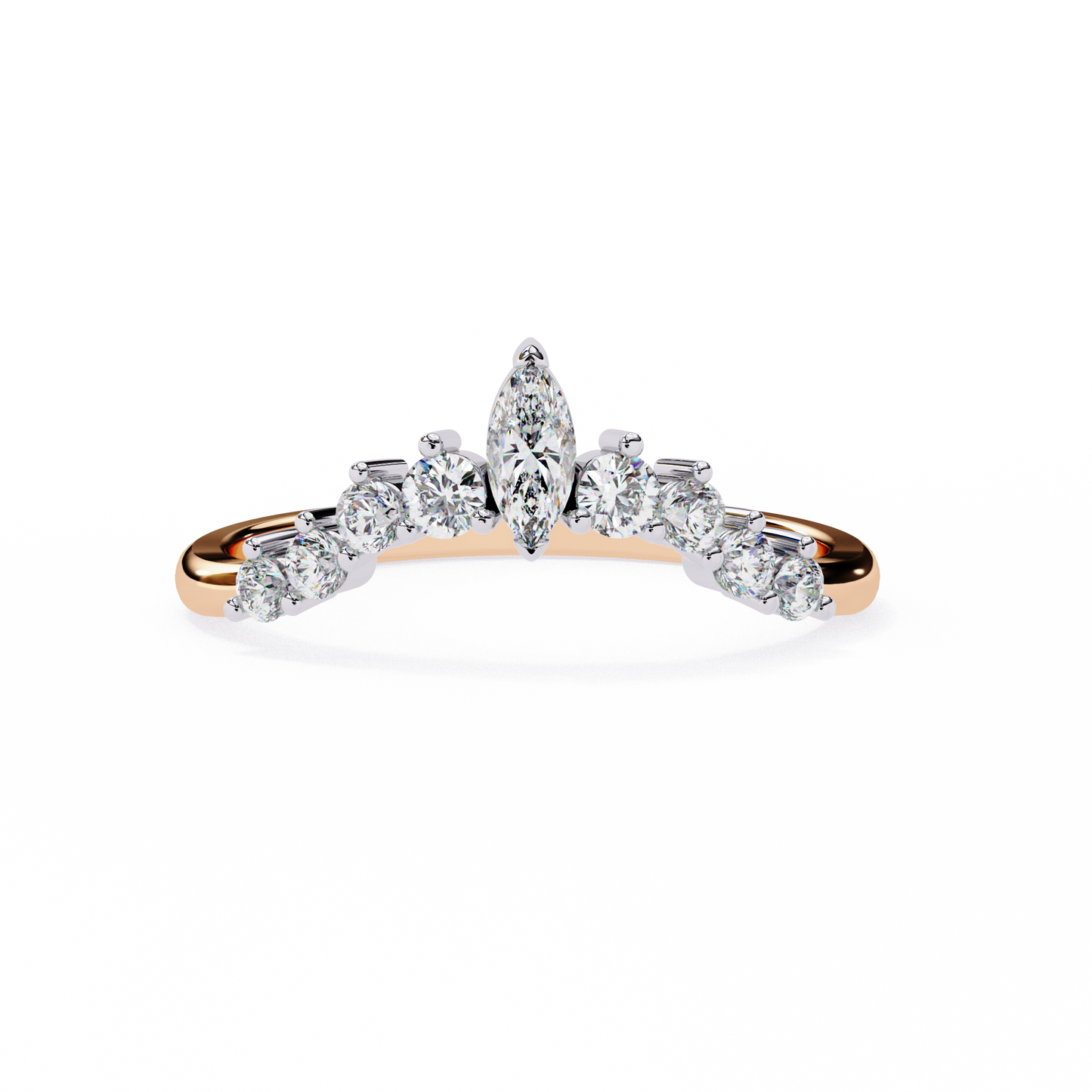 14K White Gold Lab Grown Diamond Band