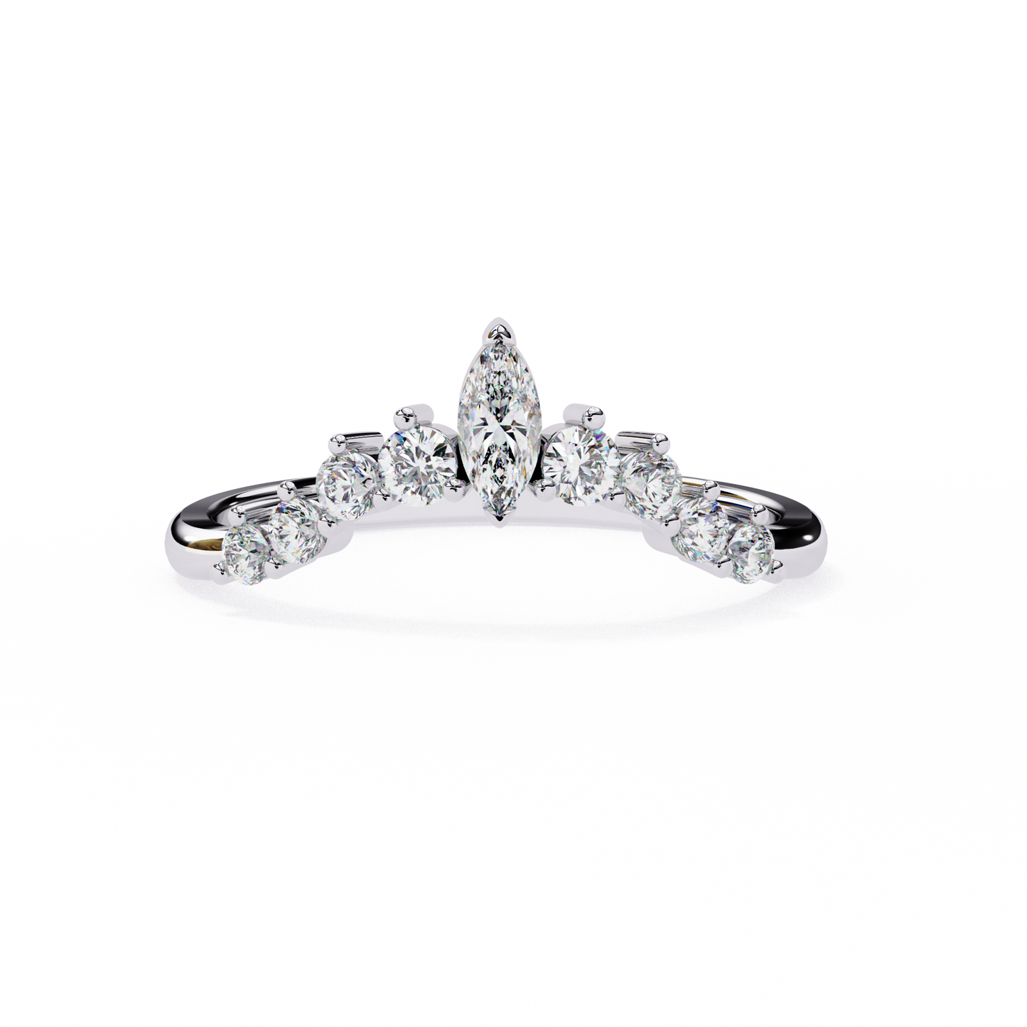 14K White Gold Lab Grown Diamond Band