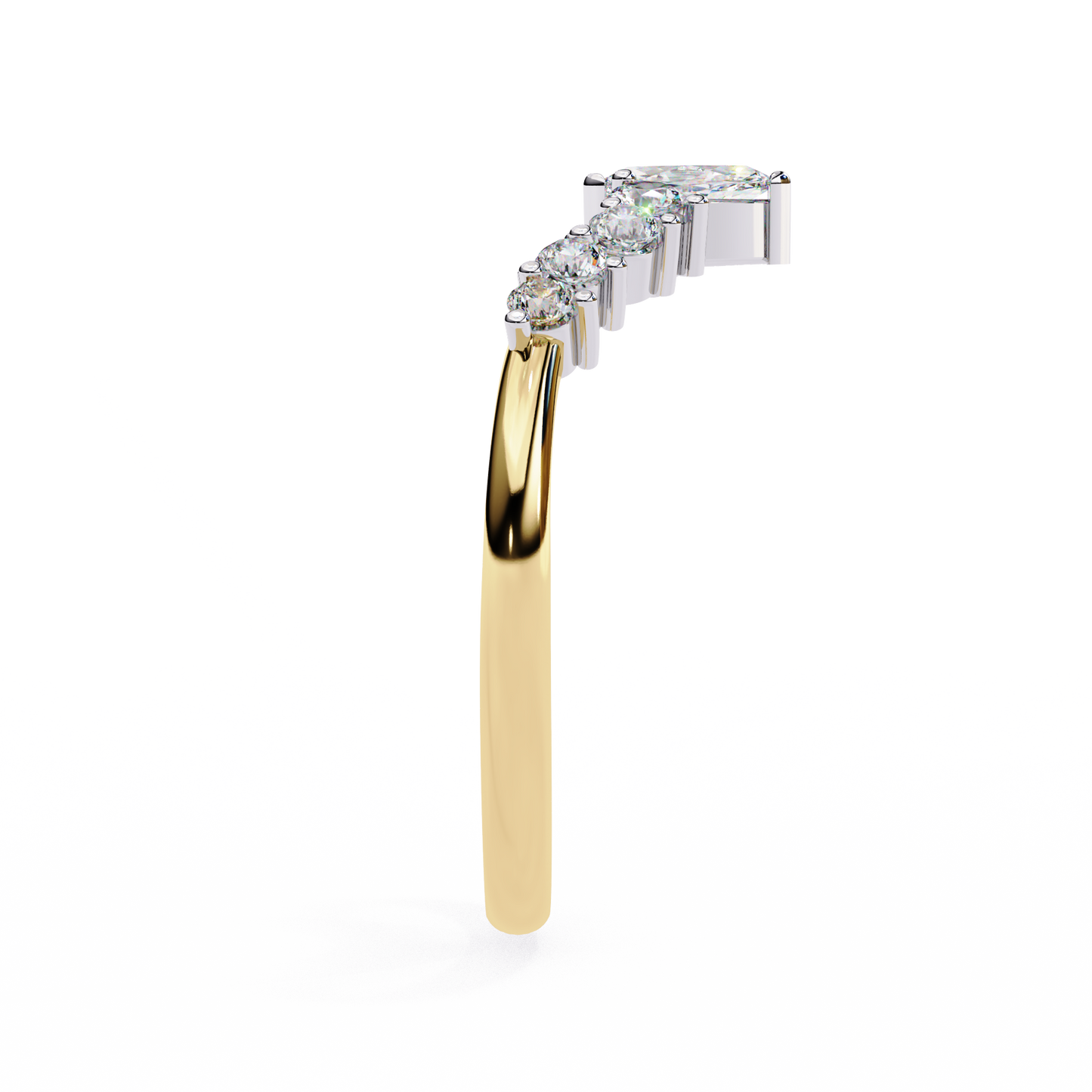 14K White Gold Lab Grown Diamond Band