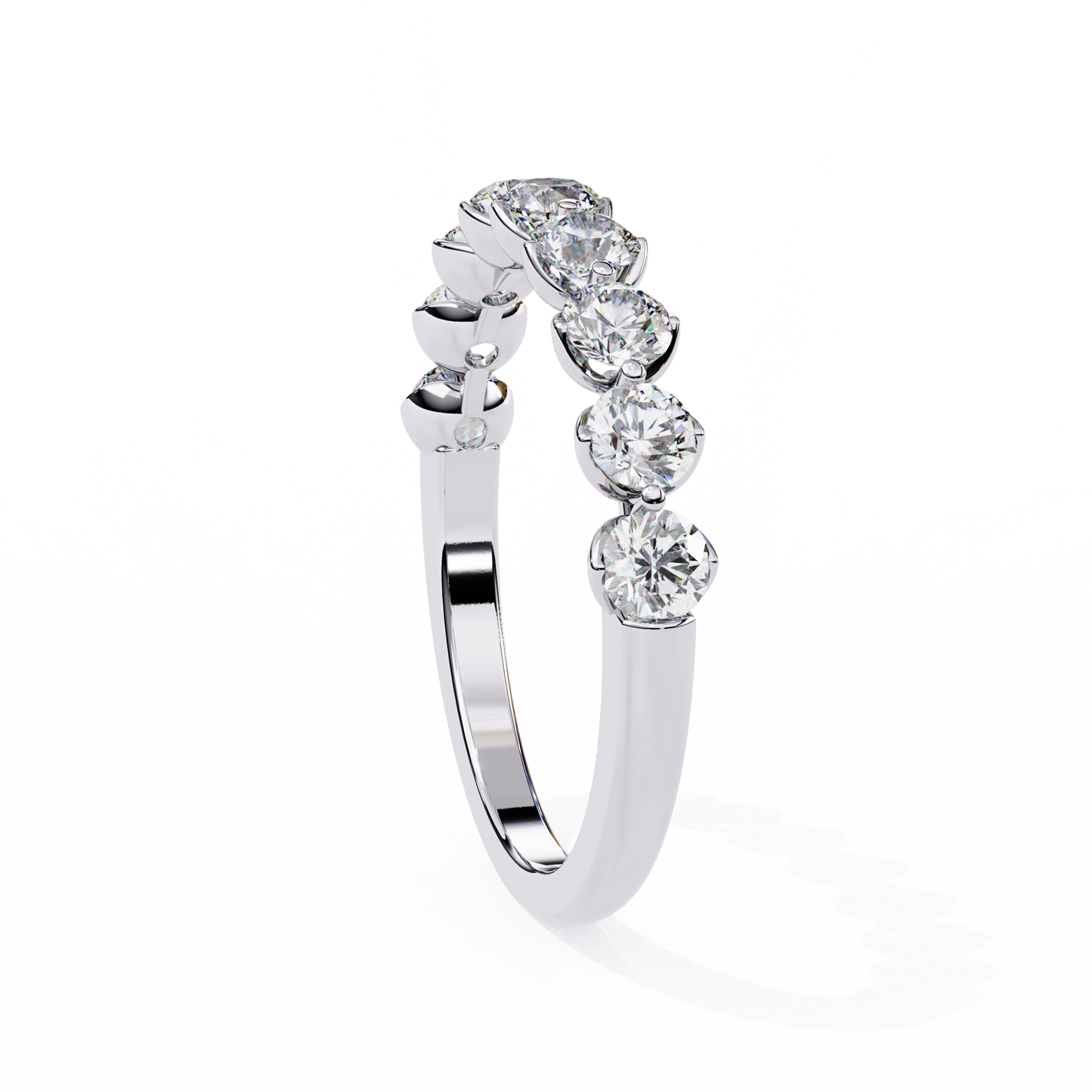 14K White Gold Lab Grown Diamond Band (Copy)