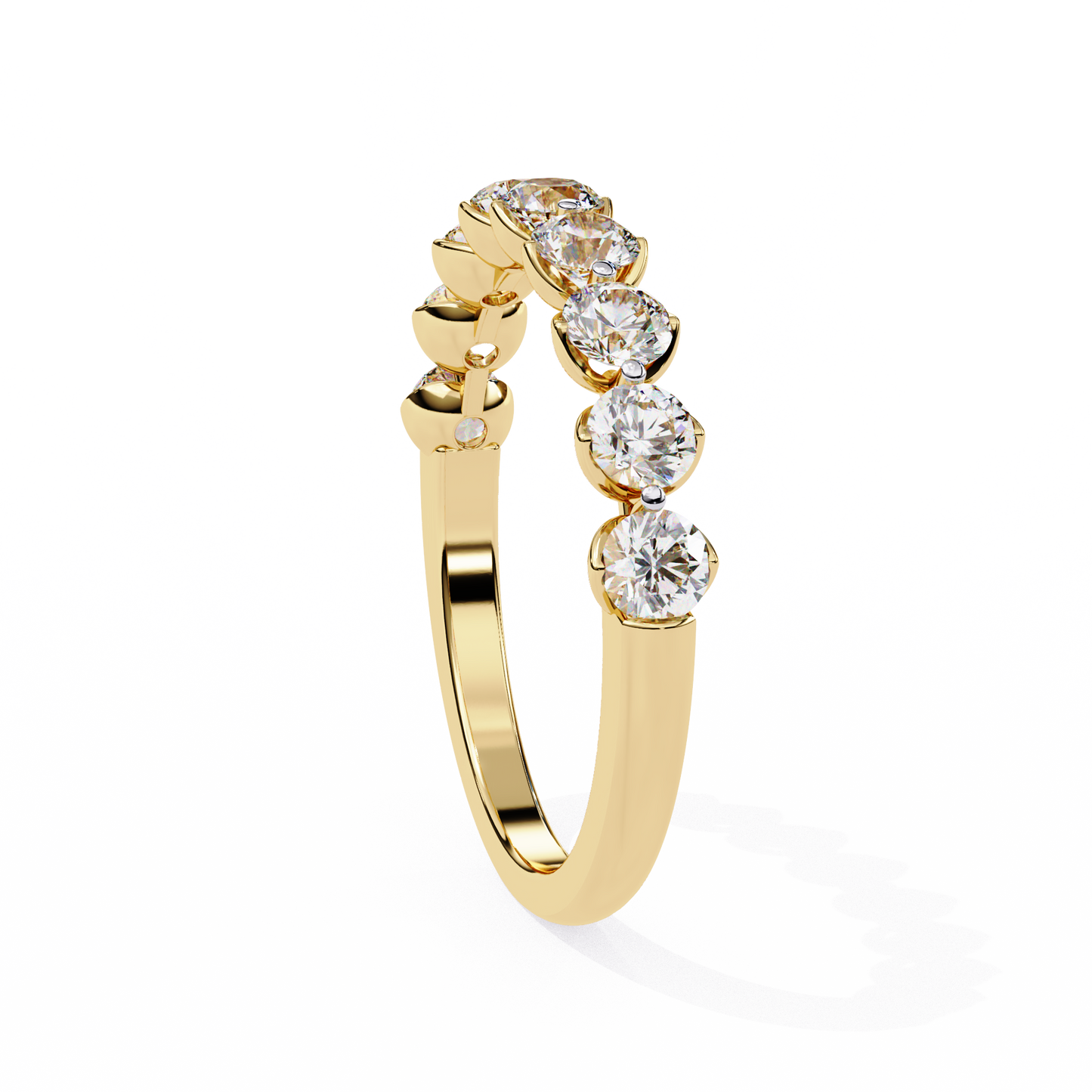 14K White Gold Lab Grown Diamond Band (Copy)