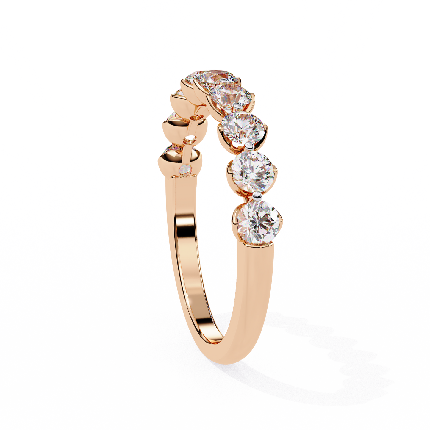 14K White Gold Lab Grown Diamond Band (Copy)