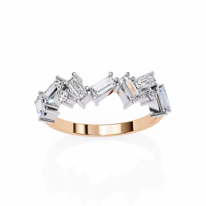 14K White Gold Lab Grown Diamond Band