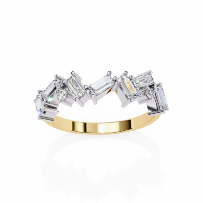 14K White Gold Lab Grown Diamond Band