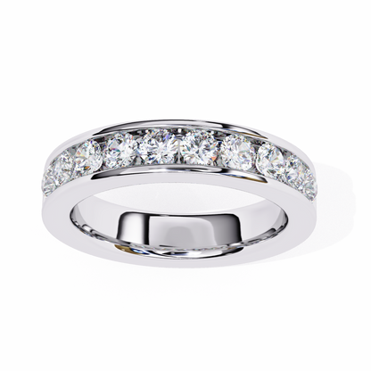 14K White Gold Lab Grown Diamond Band