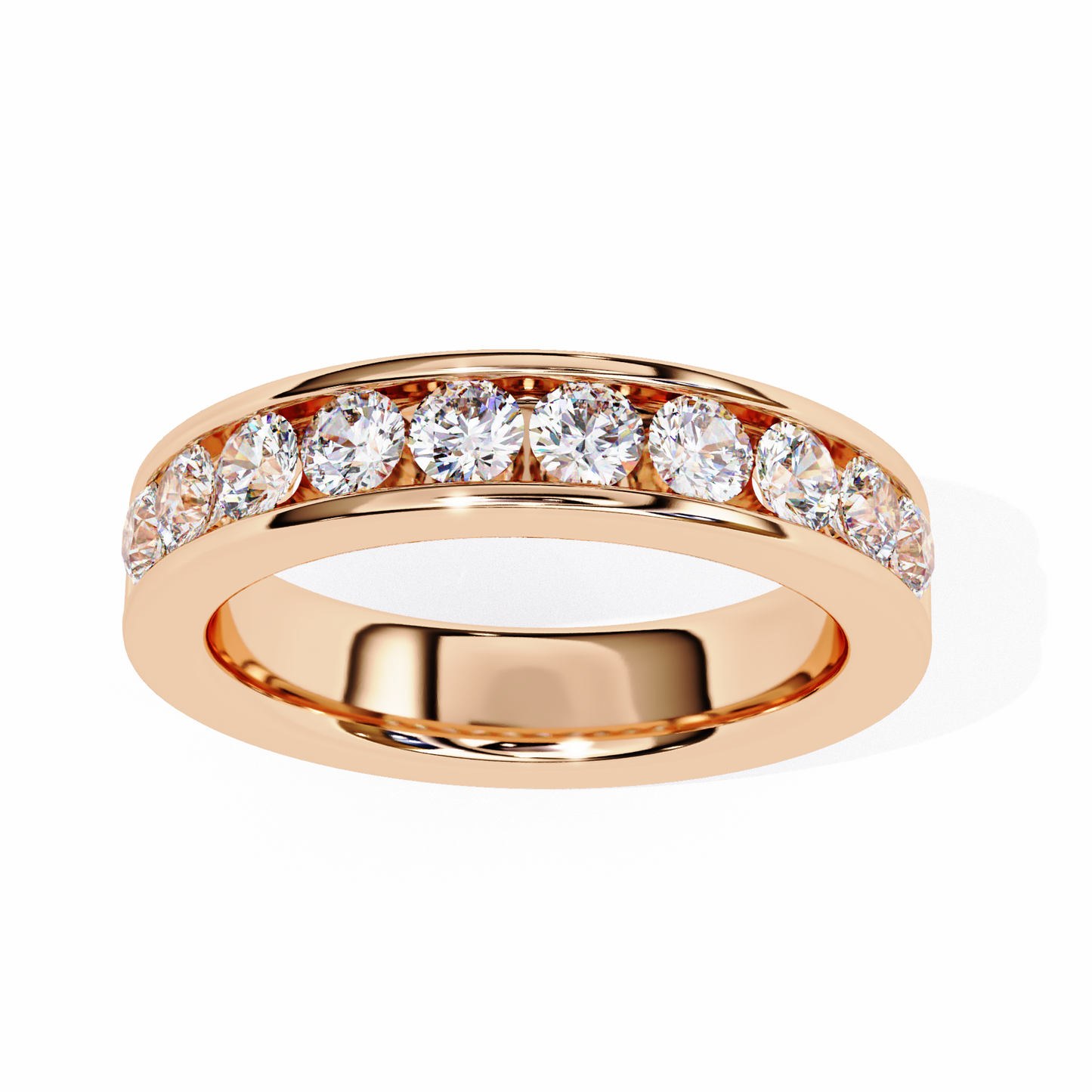 14K White Gold Lab Grown Diamond Band