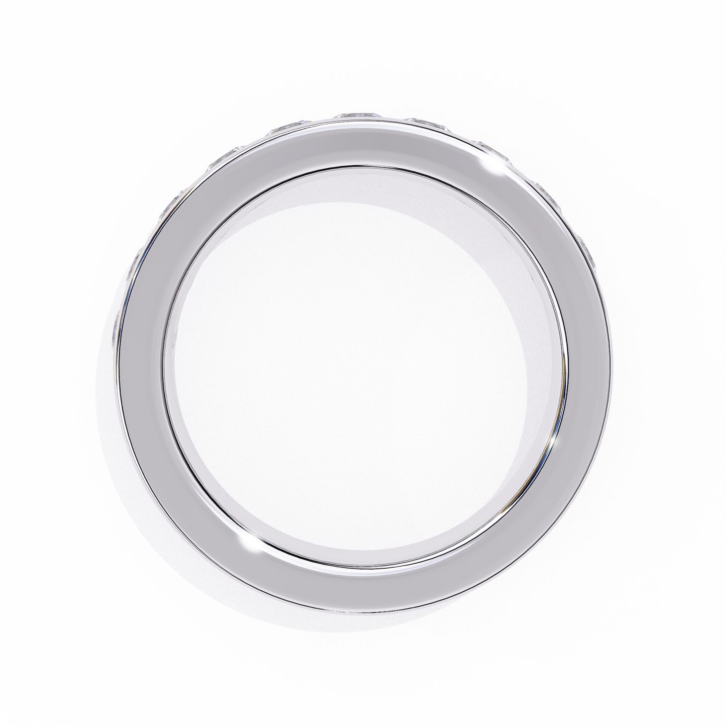 14K White Gold Lab Grown Diamond Band