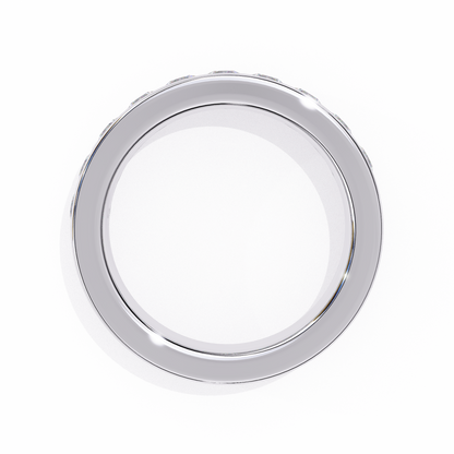 14K White Gold Lab Grown Diamond Band